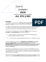 IRDR - Incidentes de Resolução de Demandas Repetitivas