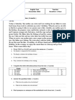 Test Evaluation 6th Garde