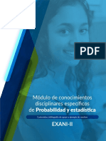 14 Modulos Especificos Del EXANI II Probabilidad y Estadistica