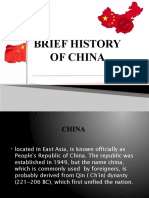 Brief History of China