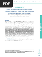 Cap. 12. Costos de Procesamiento de La Papa Diploide (Solanum Phureja Juz. Et Buk) y El Potencial de Sus Productos en Mercados Internacionales