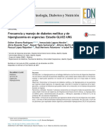 Frecuencia y Manejo de Diabetes Mellitus y de Hiperglucemia en Urgencias