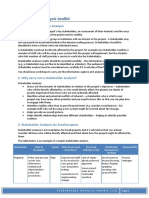 Stakeholders Analysis Toolkit