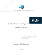 Um Estudo Sobre A Função Exponencial