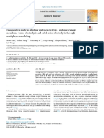 Performance of Type of Electrolyzer