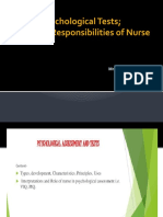 Psychometric Assessment and Nurses