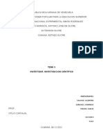 Tema 3 Investigar y Investigacion Cientifica