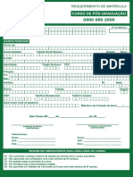 Ficha de Matrícula Fac 2021 Pós