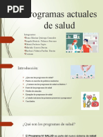 Programas Actuales de Salud