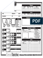 Alternate DCC RPG Character Sheets CRAWL - DCC - ELF