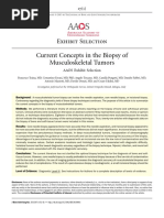 Current Concepts in The Biopsy of Musculoskeletal Tumors