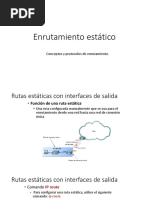 Enrutamiento Estático IPv4 IPv6