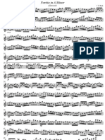 Partita in A Minor BMV 1013 (Allemande) Sheet Music