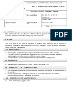 Evaluation of Isolation Gowns Sop LS-061-00