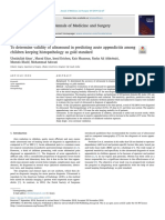 To Determine Validity of Ultrasound in Predicting Acute Appendicitis Among