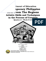 Contemporary Philippine Arts From The Regions: Artistic Skills and Techniques in The Process of Creation