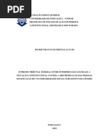 Acácio, Ingrid Thayná de Freitas. Supremo Tribunal Federal Entre Interpretar e Legislar - A Mutação Constitucional Contra A Discriminação Das Pessoas em Situação de Vulnerabilidade Social Por Motivo