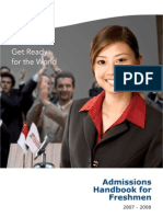 NTU Admissionshandbook07-08