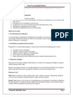 Cost Sheet Prepation-Notes