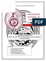 Informe 5 Química Grupo 2018