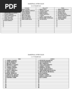 Basketball Inter Color Teams