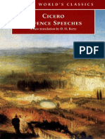 Defence Speeches by Cicero, Marcus Tullius D. H. Berry