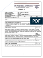 Course Plan: DSEC/CSE/CS8602/III/VI