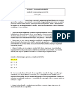 Avaliação II - Gestão de Produtos e Marcas