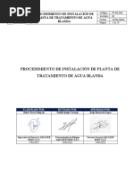 Procedimiento de Instalacion de Planta de Agua