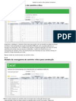 Modelos de Caminho Crítico Gratuitos - Smartsheet