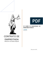 Contrato de Empreitada - Sumários 02 e Exercício