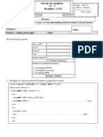 Devoir de s1 4sti 2 Partie HTML5 CSS