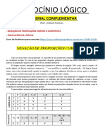 MATERIAL COMPLEMENTAR AULAS 04 e 05 - Negações e Equivalências