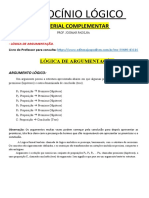 MATERIAL COMPLEMENTAR AULAS 06 e 07 - Lógica de Argumentação e Diagramas Lógicos