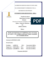 Etude Gravimétrique de L'inhibition de La Corrosion de L'acier A 52