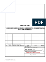 Procedimiento Hormigonado Fundación de Postes