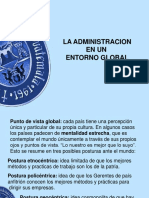 La Administración en Un Entorno Global