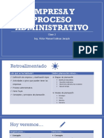 UNIDAD 1 - Empresa y Proceso Administrativo - ITSLV Clase 2