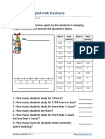 Grade 4 Line Plots Fraction C