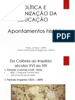 Apontamentos Sobre A Histria Da Educao No Brasil