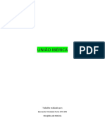 União Ibérica: Trabalho Realizado Por: Bernardo Trindade Porto Nº5 8ºB Disciplina de História