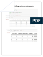 Applying Logistic Regression On Iris Dataset