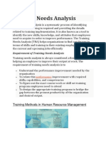 Training Need Analysis HRM