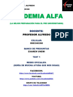 Test 1 Matematicas 04 Academia Alfa