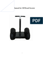 User Manual of Off Road Scooter