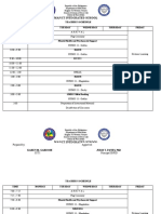 Teachers Schedule Week2