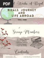 Rizals Journey & Travel Abroad Group2