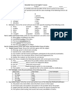 Remedial Test On Q1 English 7 Lesson