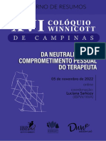 Caderno de Resumos Xvi Coloquio de Campinas 2022