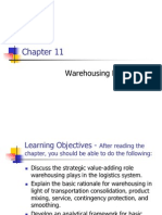 Chapter 11 - Warehousing Decisions